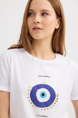 Inside Short sleeve T-shirt with print white