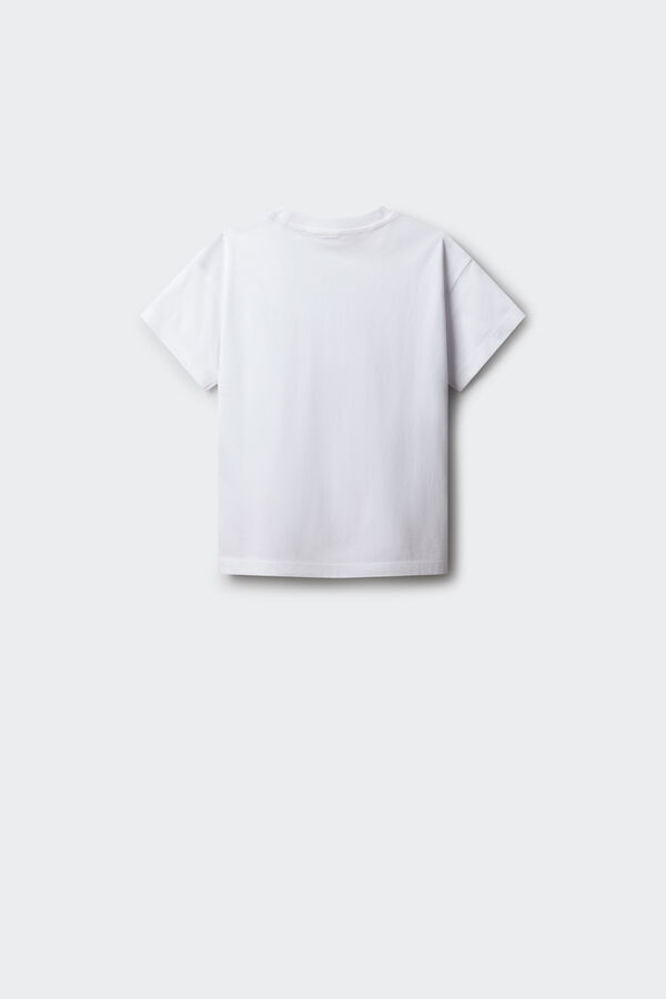 Springfield Kids Majica kratkih rukava sa printom konja za devojčice Bela