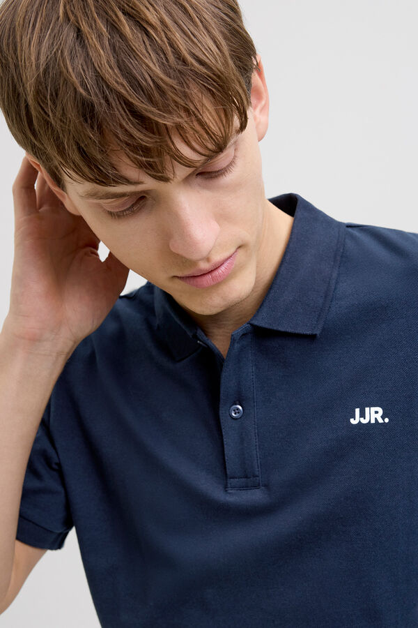 JJ REBEL Regular fit polo shirt Plava