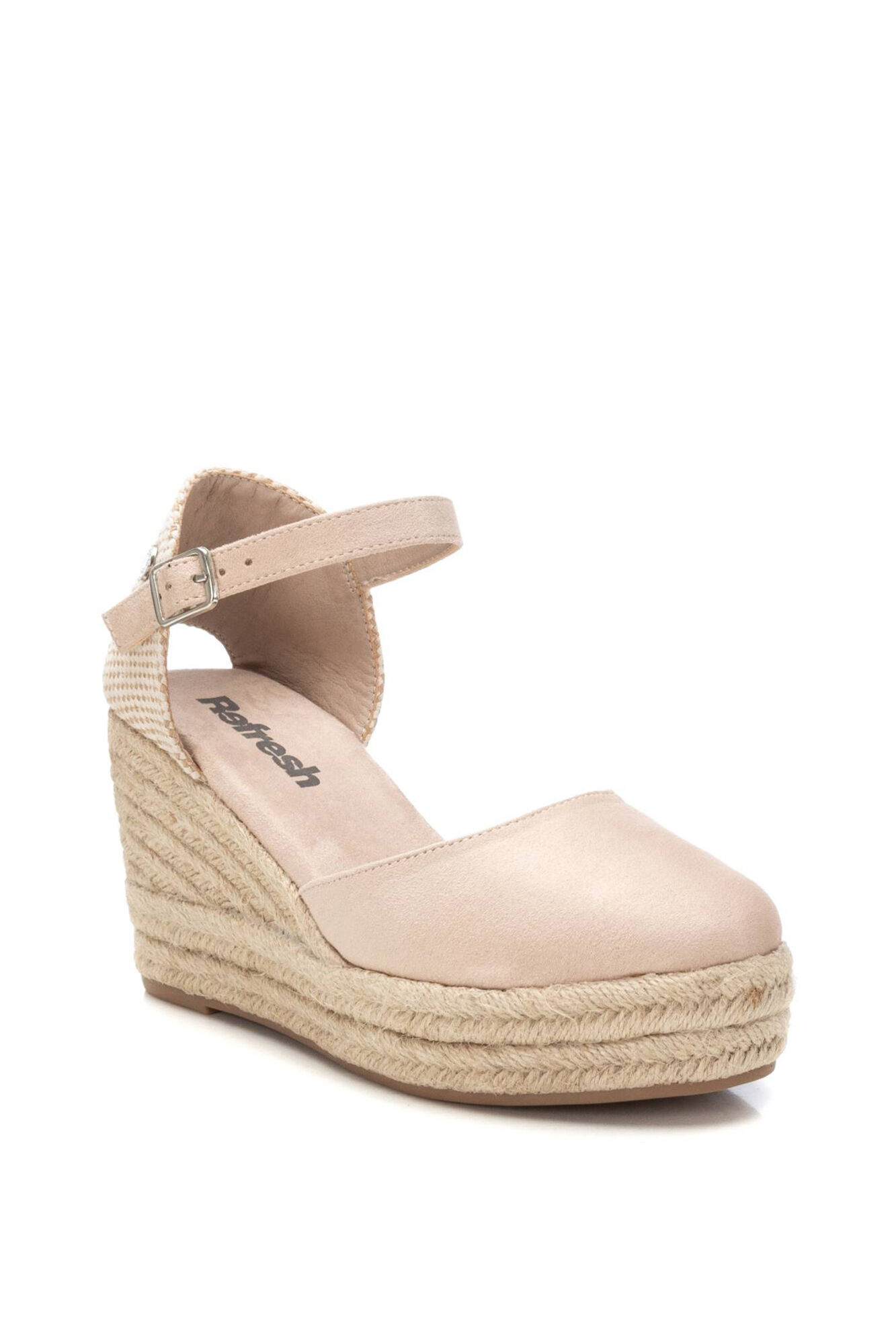 Refresh alpargatas de camur&ccedil;a com salto plataforma