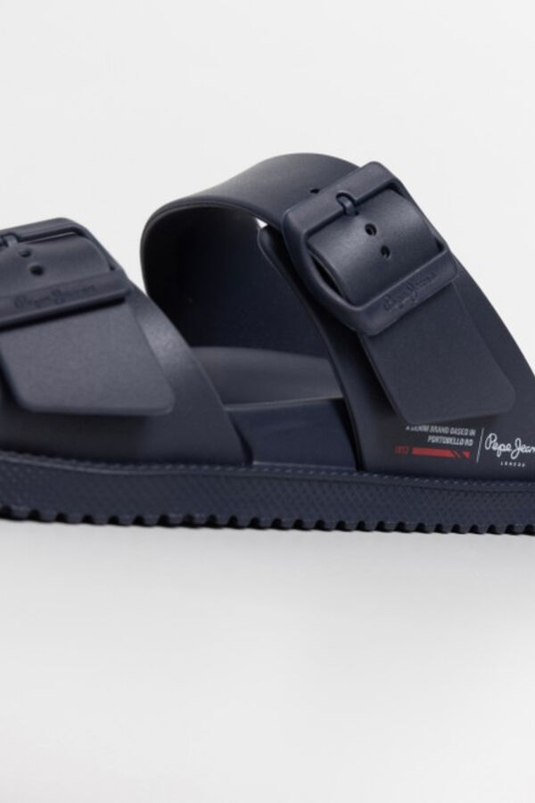 Pepe Jeans Chanclas doble hebilla azul