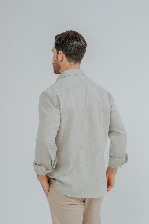 Celopman Camisa lino verde