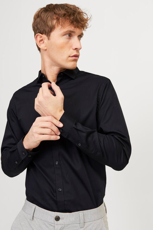 Jack & Jones classic slim fit shirt black