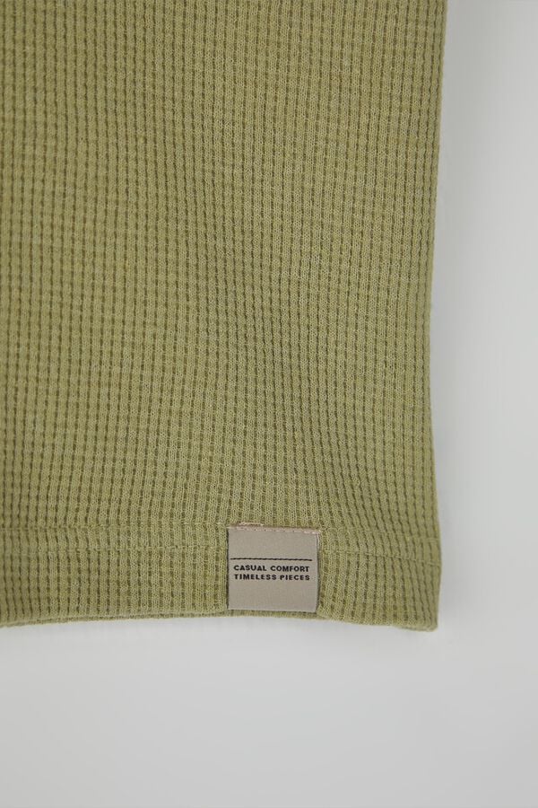 Trendyol Camiseta oversize manga corta verde
