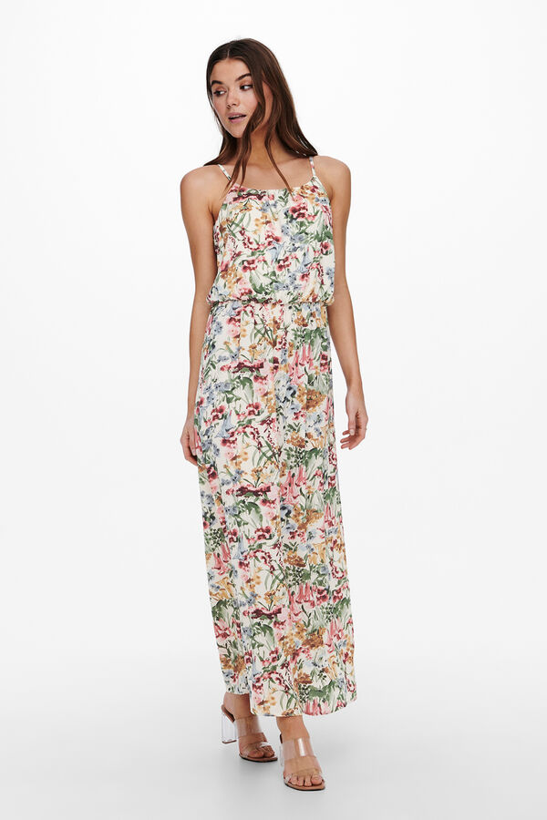 Only Strappy long dress white