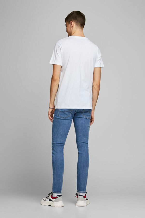 Jack & Jones Camiseta slim fit de algodão branco