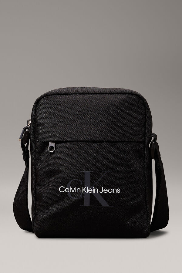 CK Jeans Calvin Klein nylon jeans crossbody bag black