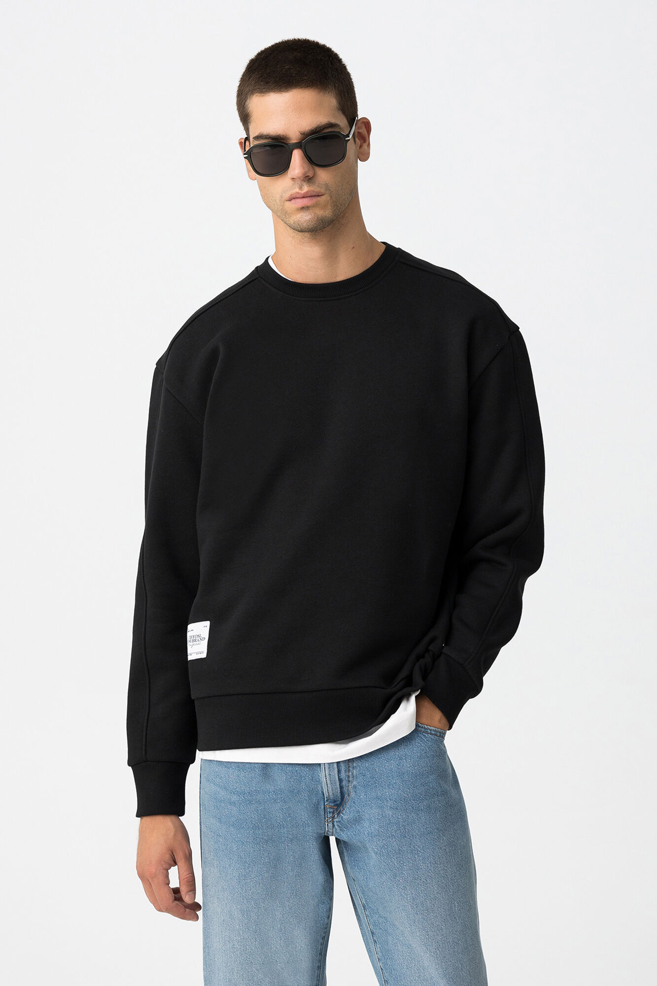 Tiffosi Sweatshirt Relaxado com Aplique