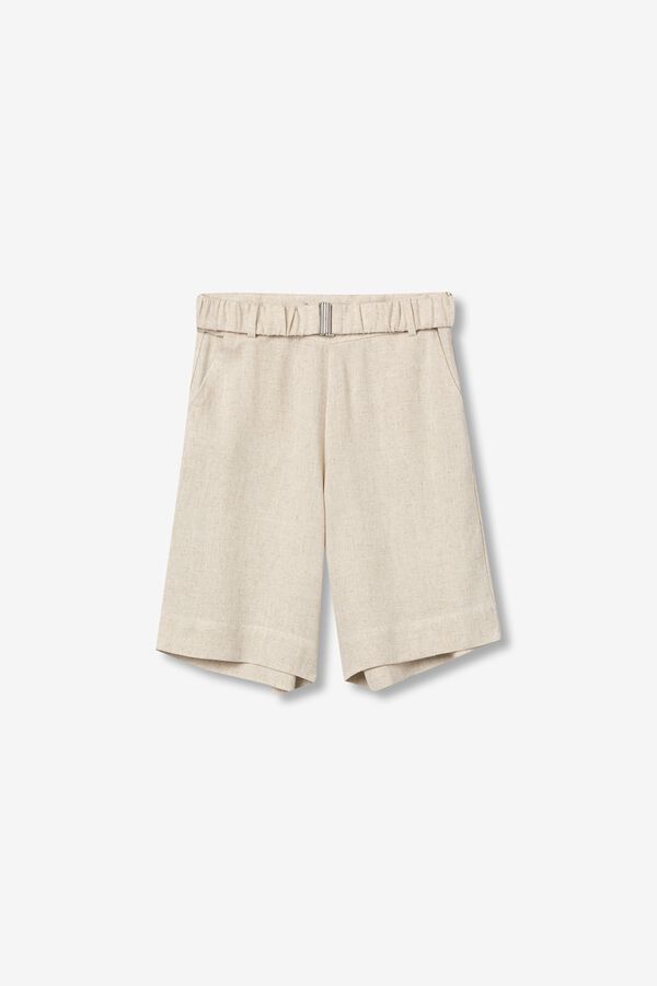 Tiffosi shorts de perna larga bege
