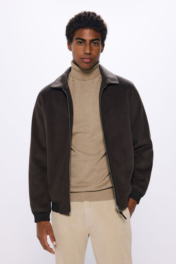 Springfield wool effect aviator jacket color