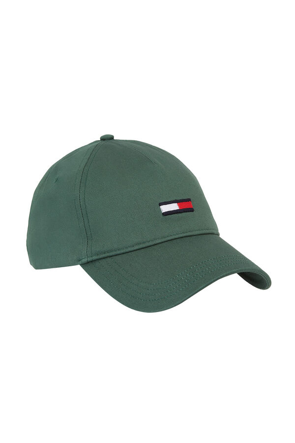 Springfield Men's Tommy Jeans cap with embroidered flag green