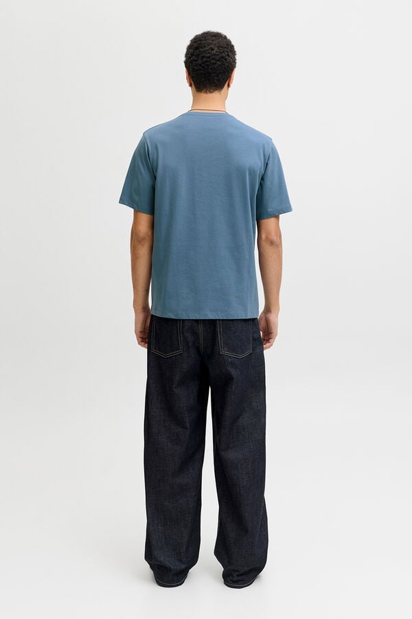 Jack & Jones Camiseta logo frontal gris