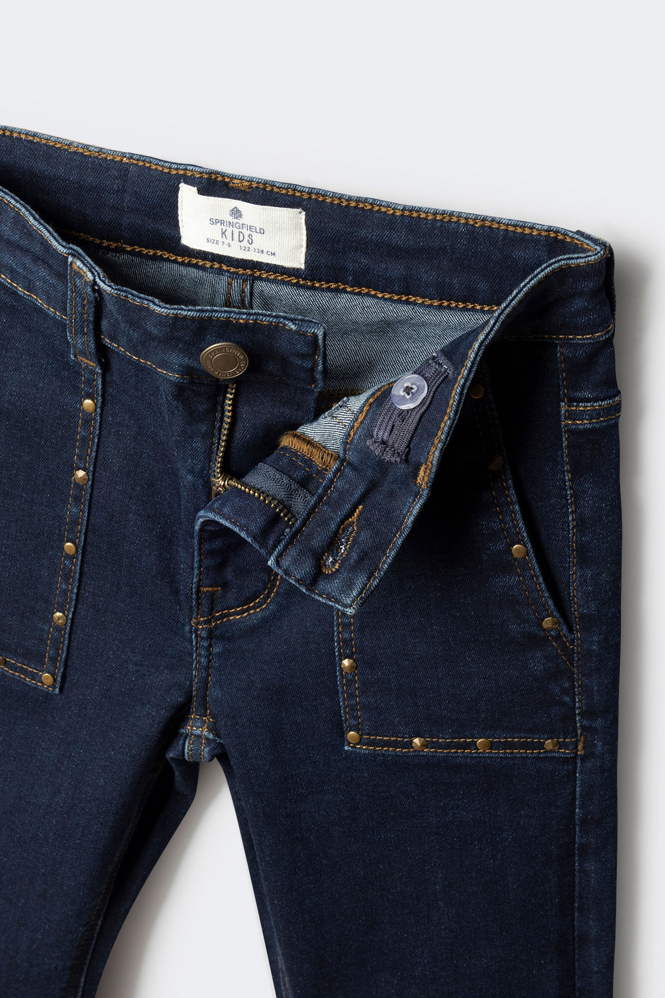 Springfield Kids Pantalone Kick flare sa nitnama za devojčice