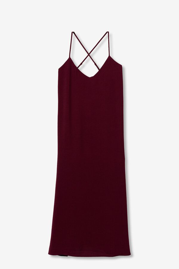 Tiffosi Slim dress with crossed straps printed
