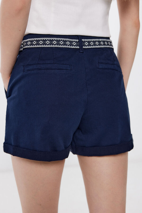 Springfield Belted chino shorts bluish