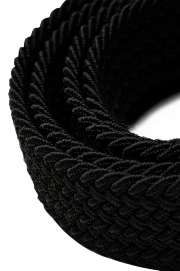 Jack & Jones Cintur&oacute;n trenzado negro