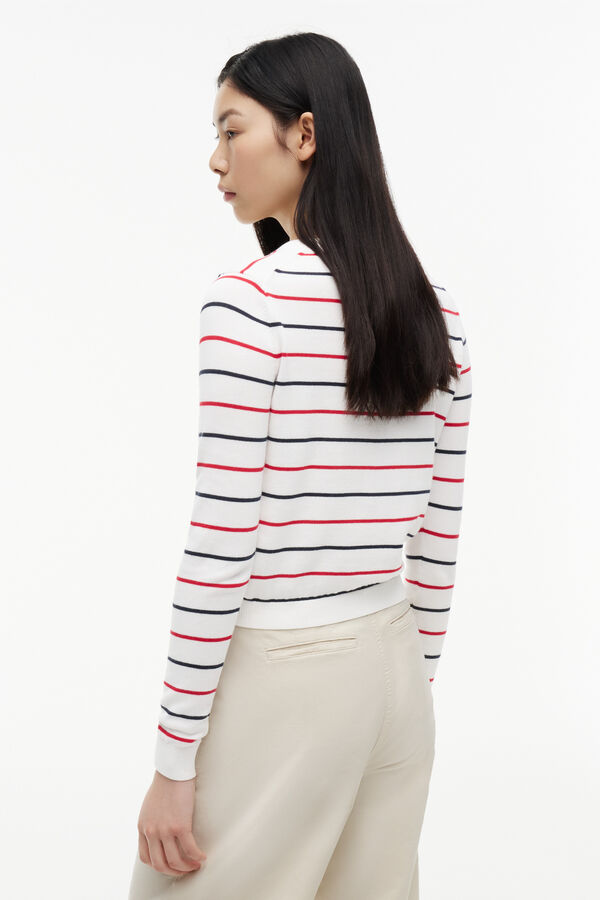 Tommy Jeans Round neck cardigan printed