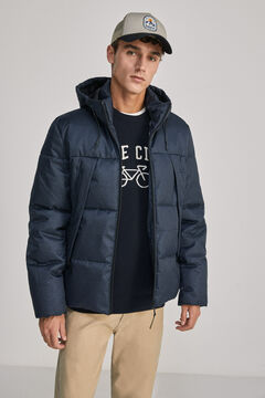 Springfield Textured quilted jacket navy