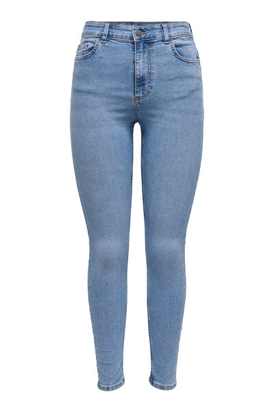 Springfield High- rise skinny jeans bluish