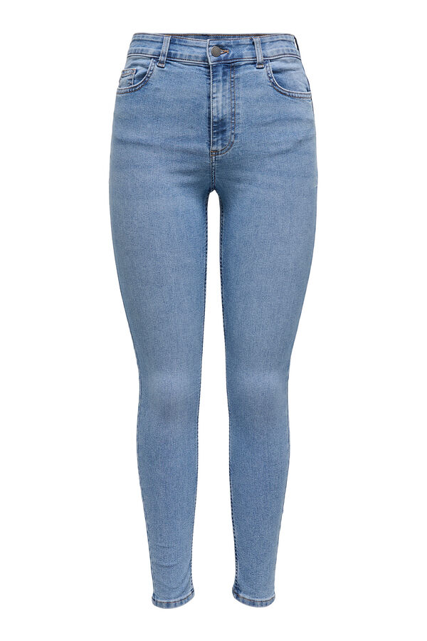 Springfield High- rise skinny jeans plava