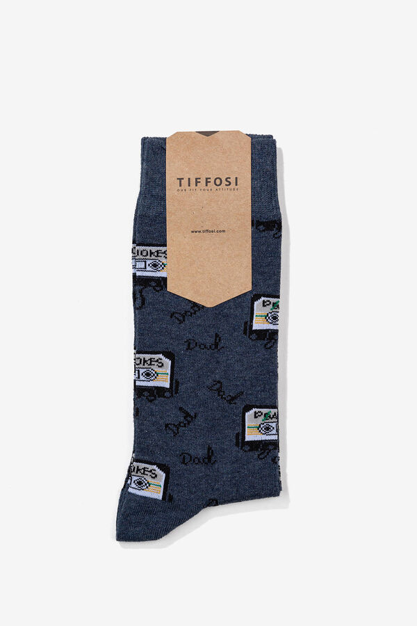 Springfield Father patterned socks intenzivnoplava