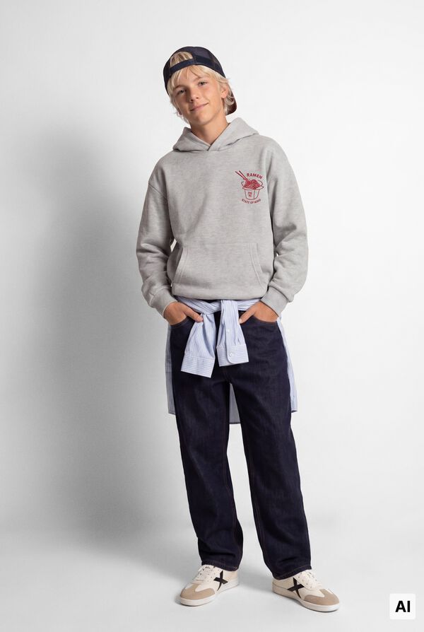 Springfield Kids Sudadera "Korean Noodes" ni&ntilde;o gris