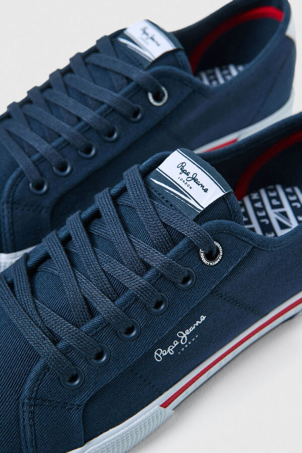 Springfield Essential cotton trainers navy