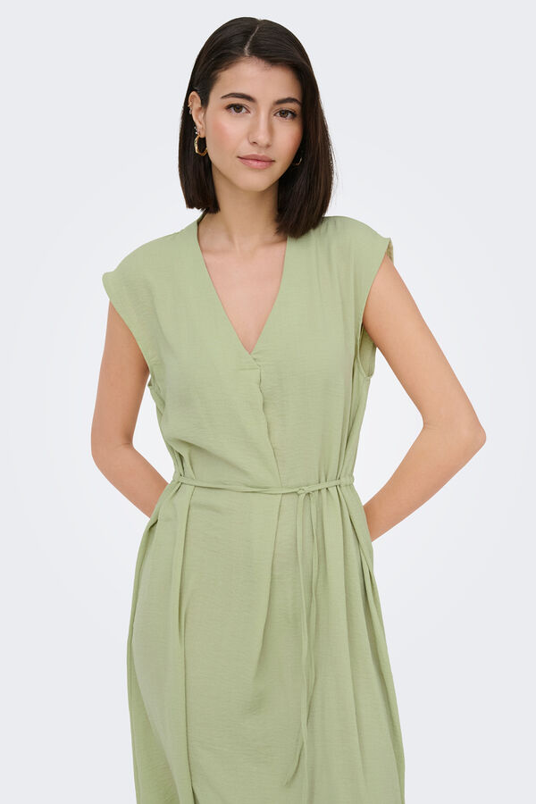JDY Fluid midi dress green