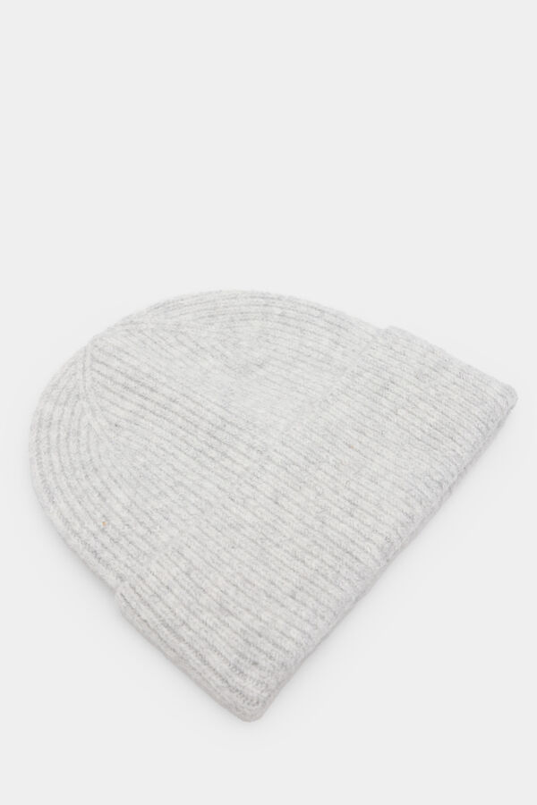 Springfield Ribbed knitted hat gray