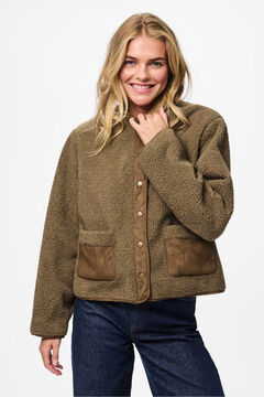 Pieces Chaqueta pana detalles ante