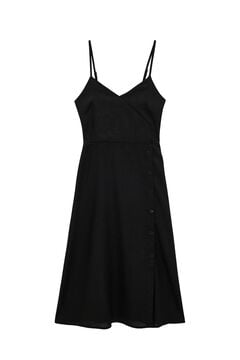Koton Vestido midi tirantes negro