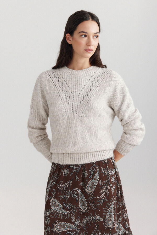 Springfield Openwork detail jumper nude