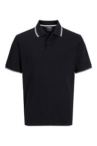 JJ REBEL Polo regular fit em malha piqu&eacute;