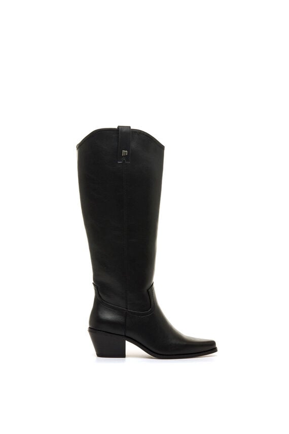 Botas cowboy de caña alta con tacón ancho