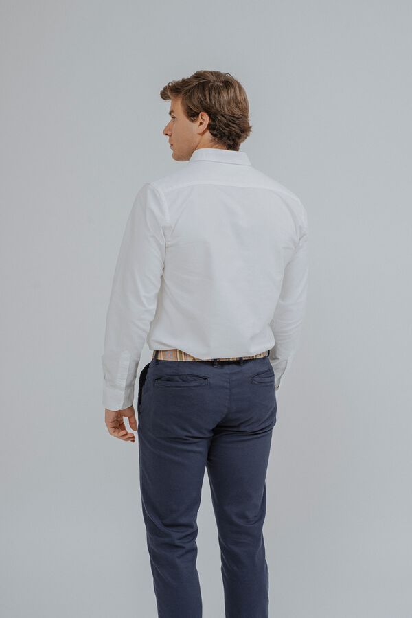 Celopman Camisa oxford blanco