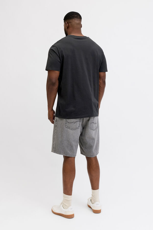 Jack & Jones PLUS Printed cotton T-shirt black