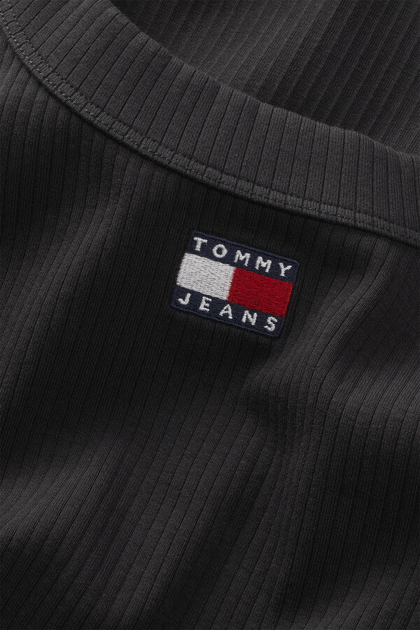 Springfield Camiseta feminina Tommy Jeans preto