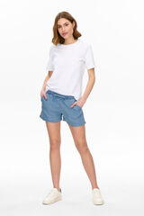 Only Short vaquero fluido azul