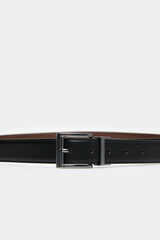 Springfield Reversible faux leather belt black