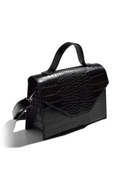 Springfield Crocodile print handbag black