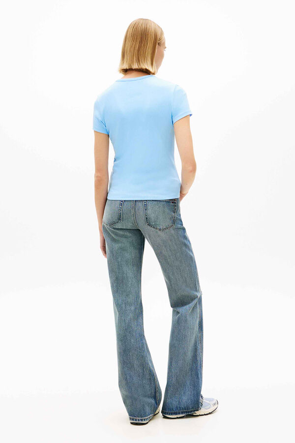 Tommy Jeans T-shirt de manga curta azul