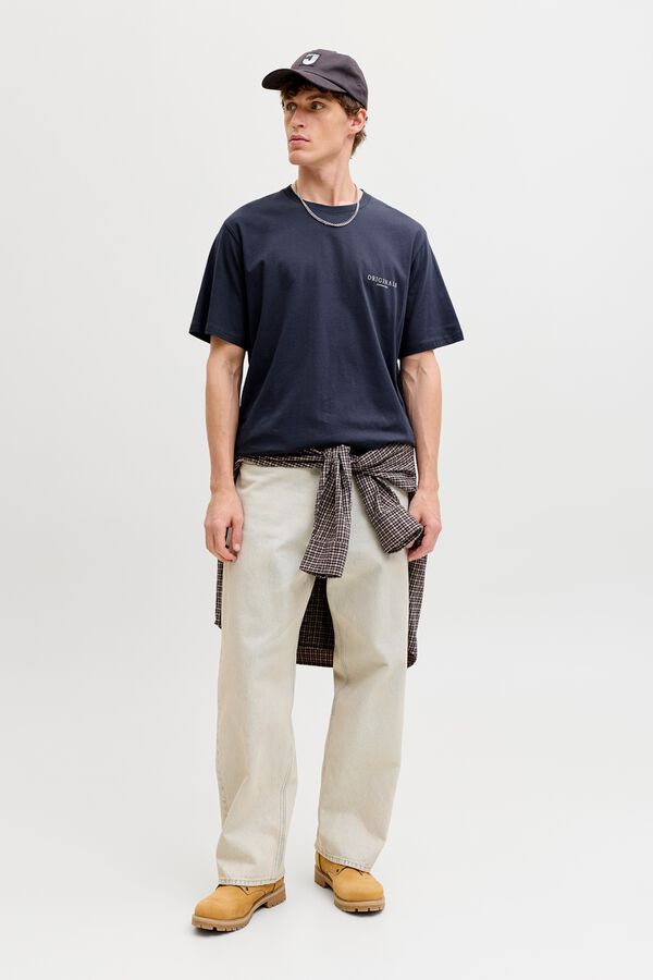Jack & Jones Regular backprint T-shirt grey