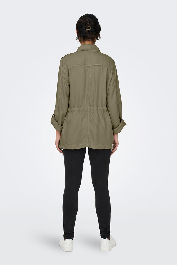 Only Chaqueta utilitaria kaki