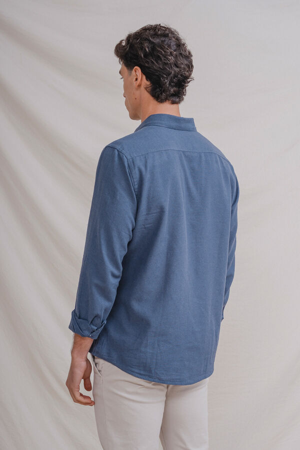 Celopman Linen shirt blue
