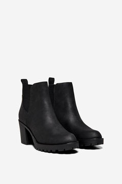 Only Chelsea-Stiefelette mit Absatz aus veganem Leder
