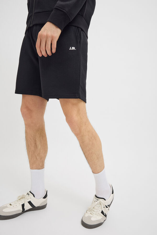 JJ REBEL Mid-rise jogger Bermuda shorts black