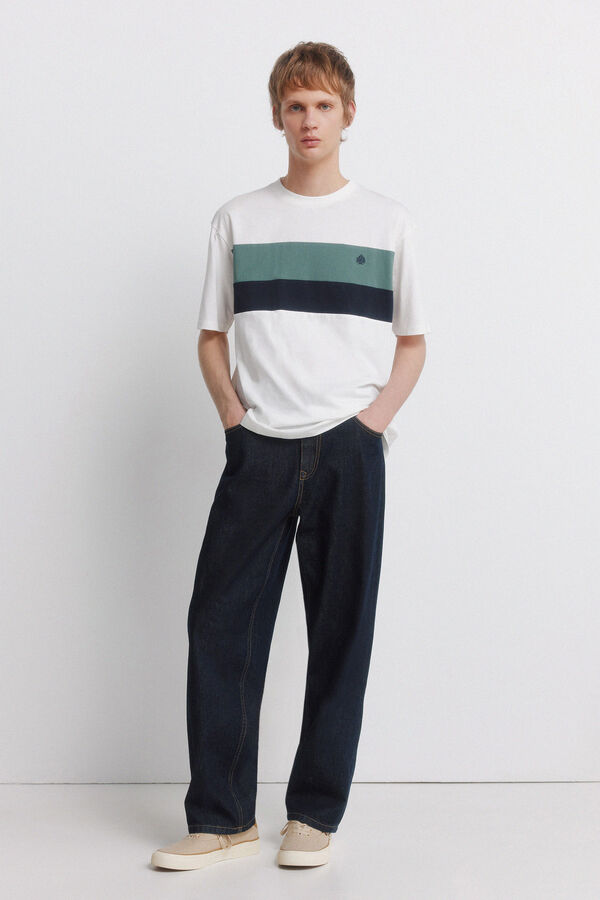 Springfield coupes de t-shirts beige