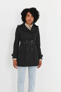 Brave Soul Gabardina abotoada com cinto