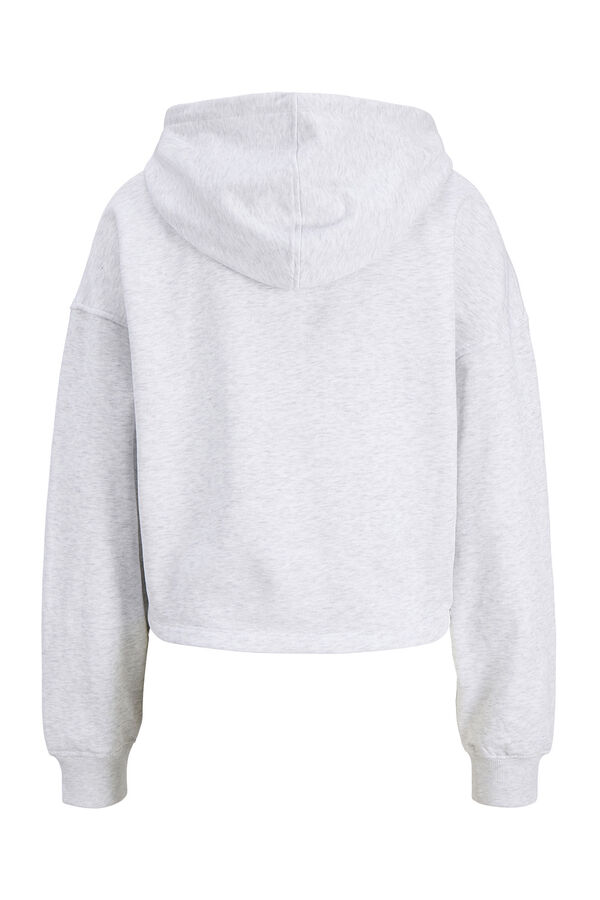 Jack & Jones Sweatshirt cropped com capuz branco