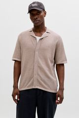 Jack & Jones Polo punto relaxed fit resort tostado